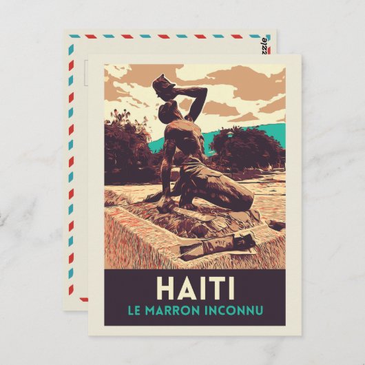 Haiti Marron inconnu Statue Postcard Postkarte (Vorne/Hinten)