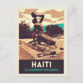 Haiti Marron inconnu Statue Postcard Postkarte (Vorderseite)