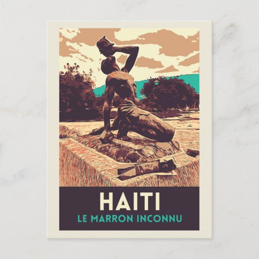 Haiti Marron inconnu Statue Postcard Postkarte (Vorderseite)