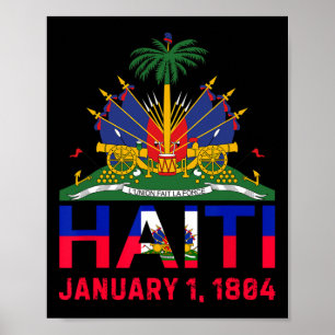 Haiti Niedlich Haiti Datum der Unabhängigkeit Poster