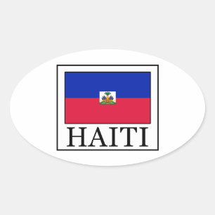 Haiti Ovaler Aufkleber