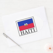 Haiti Ovaler Aufkleber (Umschlag)