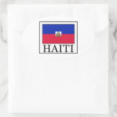 Haiti Ovaler Aufkleber (Tasche)