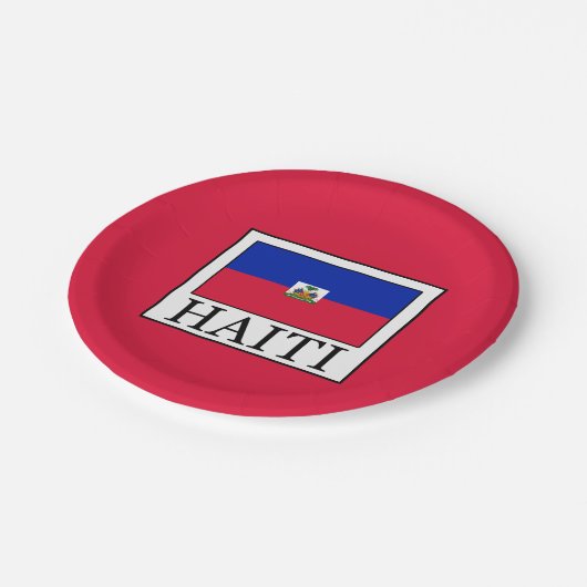 Haiti Pappteller (Schrägansicht)