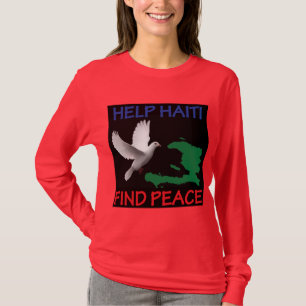 Haiti Peace Ladys Dark T-Shirt