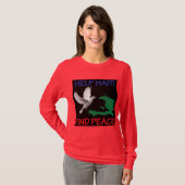 Haiti Peace Ladys Dark T-Shirt (Vorne ganz)
