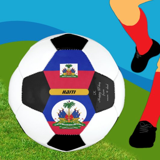 Haiti Personalisiert, Flagge, Foto Fußball-Ball Fußball