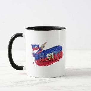 Haiti-Pinsel-Design   Karibischer Stolz Tasse