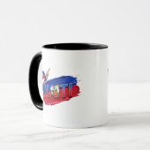 Haiti-Pinsel-Design | Karibischer Stolz Tasse (Vorderseite Links)