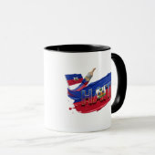 Haiti-Pinsel-Design | Karibischer Stolz Tasse (VorderseiteRechts)