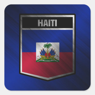 Haiti Quadratischer Aufkleber