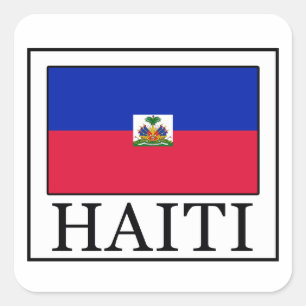 Haiti Quadratischer Aufkleber