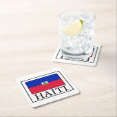 Haiti Rechteckiger Pappuntersetzer (Vor Ort)