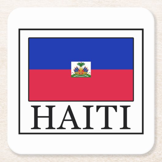 Haiti Rechteckiger Pappuntersetzer (Vorderseite)