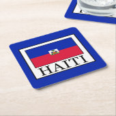 Haiti Rechteckiger Pappuntersetzer (angewinkelt)
