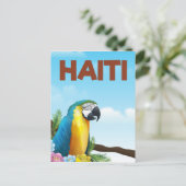 Haiti-Reiseplakat Postkarte (Stehend Vorderseite)