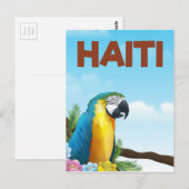 Haiti-Reiseplakat Postkarte (Vorne/Hinten)