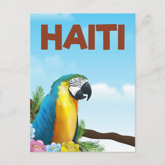 Haiti-Reiseplakat Postkarte (Vorderseite)