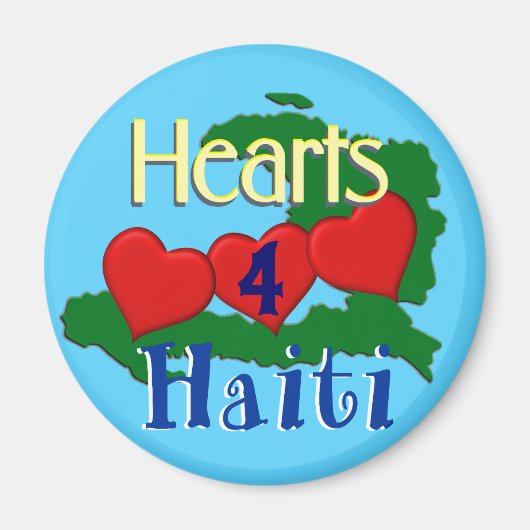 Haiti Relief Valentine Kühlschrankmagnets Magnet (Vorne)
