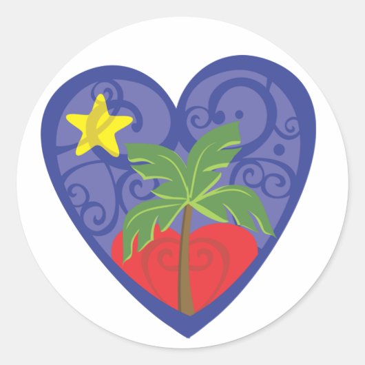 Haiti Relief Valentine Stickers (Vorderseite)