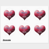 Haiti Relief Valentine Stickers (Blatt)