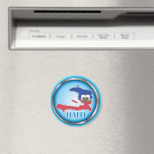 Haiti Round Button.ai Magnet (In Situ (Geschirrspüler))