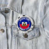 Haiti Round Emblem Button (Beispiel)