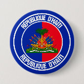 Haiti Round Emblem Button (Vorderseite)