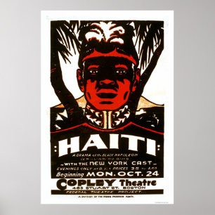 Haiti schwarzer Napoleon WPA 1938 Poster