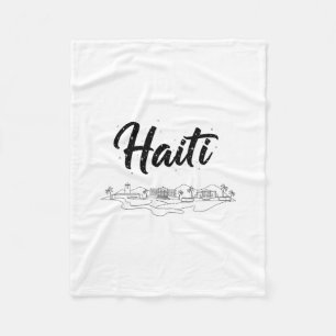 Haiti Skyline Reise Urlaub Outfits Fleecedecke