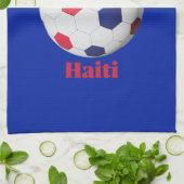 Haiti Soccer Geschirrtuch (Gefaltet)
