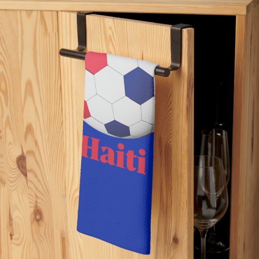 Haiti Soccer Geschirrtuch (Drittel gefaltet)