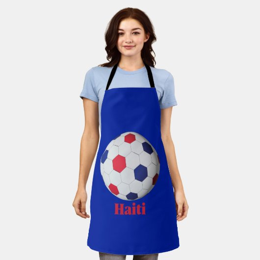 Haiti Soccer Schürze (Getragen)