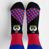 Haiti Socken, haitianische Flaggenfarben / Sport Socken (Oben)
