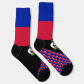 Haiti Socken, haitianische Flaggenfarben / Sport Socken (Rechts)
