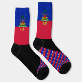 Haiti Socken, haitianische Flaggenfarben / Sport Socken (Rechts)