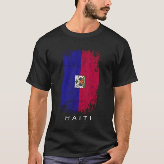 Haiti Souvenir Design - Länderflagge Haiti T-Shirt (Vorderseite)