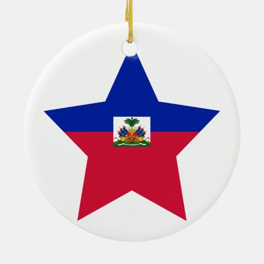 Haiti-Stern Keramikornament (Hinten)