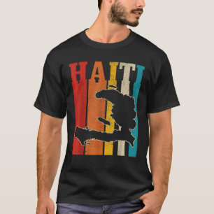 Haiti Vintage Haitianischer Stolz Inselkarte Vinta T-Shirt