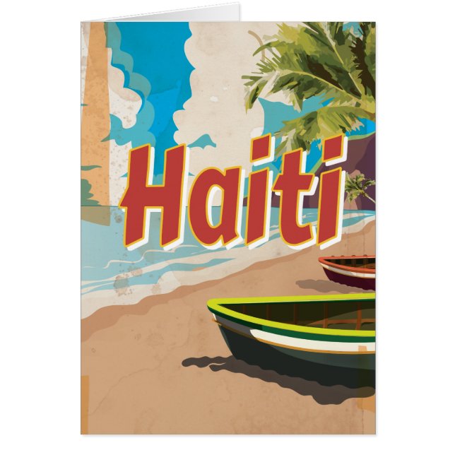 Haiti Vintages Ferienplakat (Vorne)