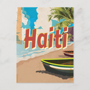 Haiti Vintages Ferienplakat Postkarte