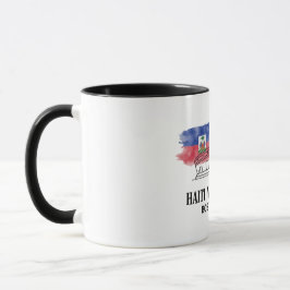 Haiti vs Scotland Group Stage Watercolor Flag Mug  Tasse