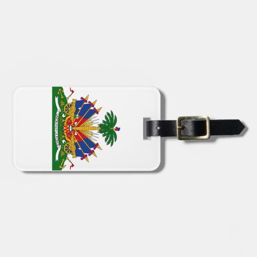 Haiti-Wappen Gepäckanhänger (Vorderseite horizontal)