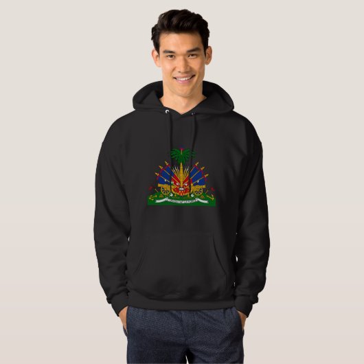 Haiti-Wappen HT Hoodie (Vorne ganz)