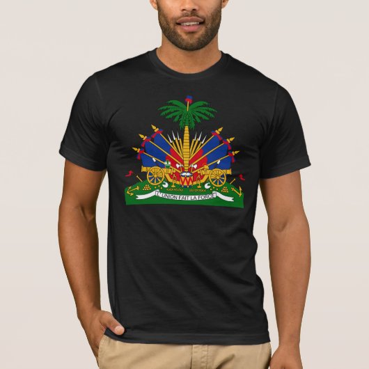 Haiti-Wappen HT T-Shirt (Vorderseite)