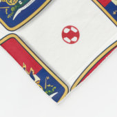 Haiti-Wappen Karomuster — Haitianisch Fleecedecke (Ecke)