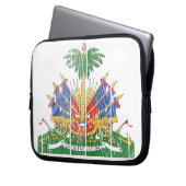 Haiti-Wappen Laptopschutzhülle (Vorderseite Links)