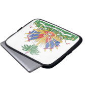 Haiti-Wappen Laptopschutzhülle (Vorne Knopf)