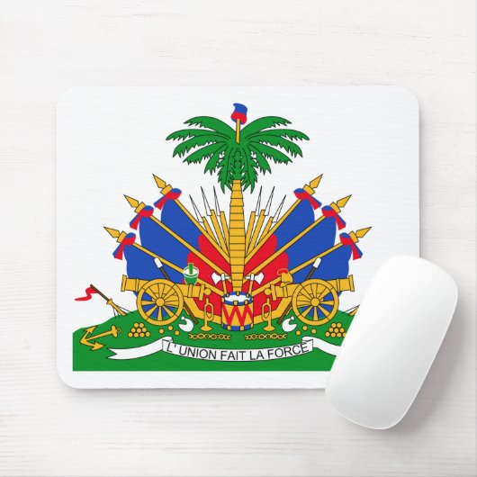 Haiti-Wappen Mousepad (Mit Mouse)