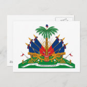 Haiti-Wappen Postkarte (Vorne/Hinten)